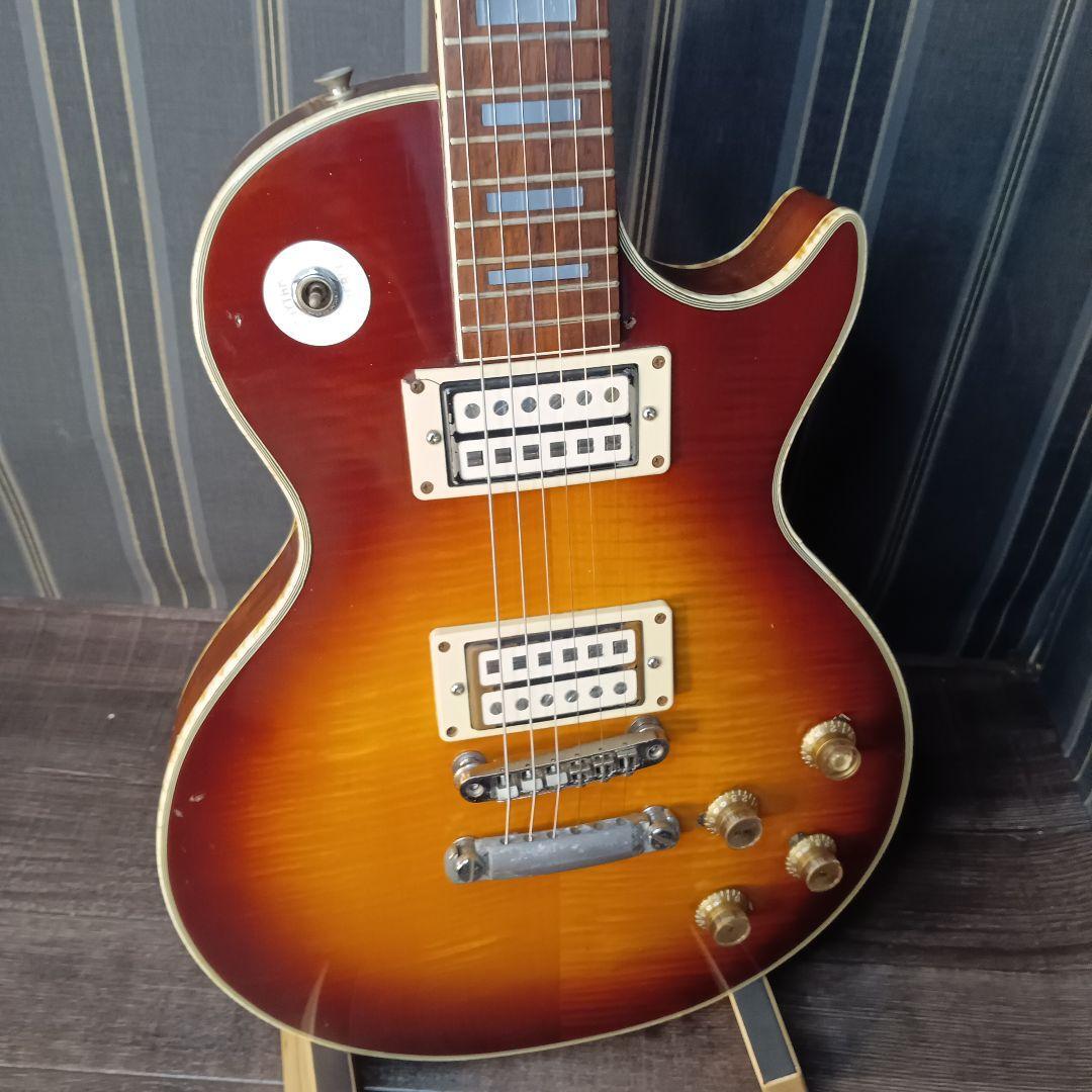 ヴィンテージ 　セットネック　トラ杢 トラ目 虎杢 Gaban ギャバン　Les Paul Custom レスポール カスタム　サンバースト　エレキギター　