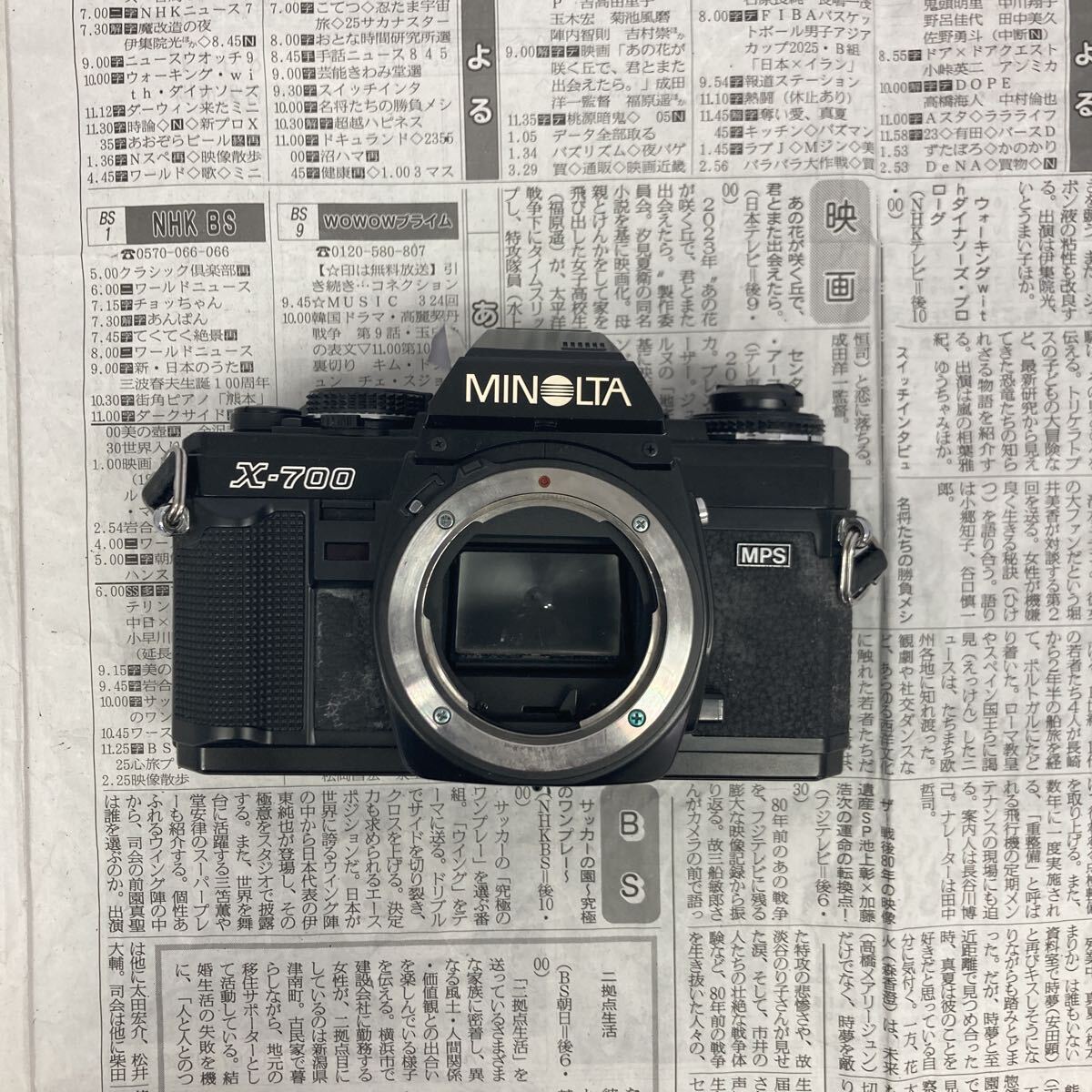【C4】MINOLTA X-700 一眼レフ フィルムカメラ ブラック ボディ ジャンク品