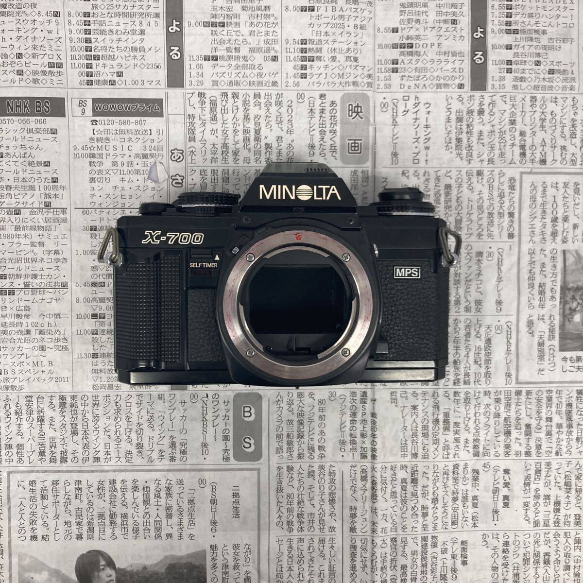 【C5】MINOLTA X-700 一眼レフ フィルムカメラ ブラック ボディ ジャンク品