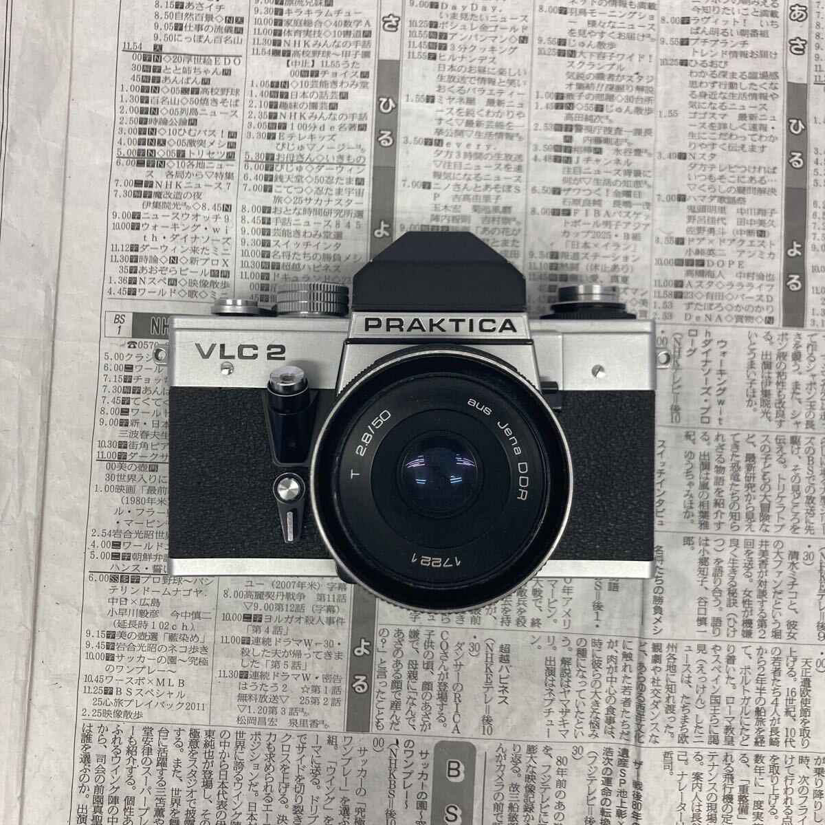 【C9】PRAKTICA VLC 2 一眼レフ フィルムカメラ Carl Zeiss Jena Tessar 50mm F2.8 レンズセット ジャンク品