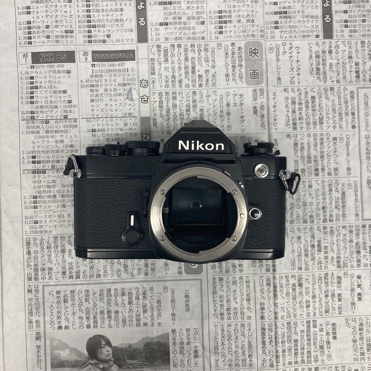 【C10】Nikon FM 一眼レフ フィルムカメラ ブラック ボディ ジャンク品