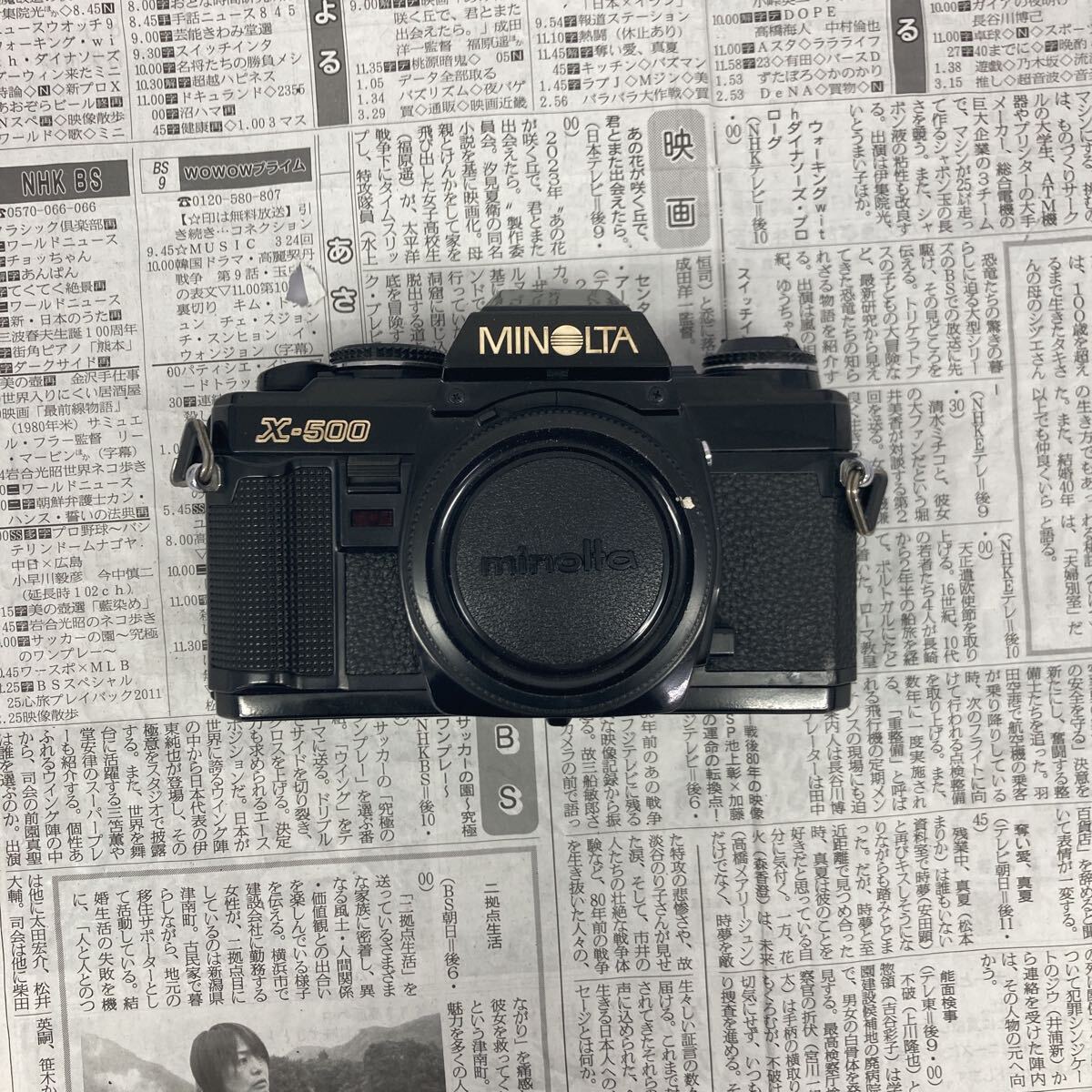 【C13】MINOLTA X-500 一眼レフ フィルムカメラ ブラック ボディ ジャンク品