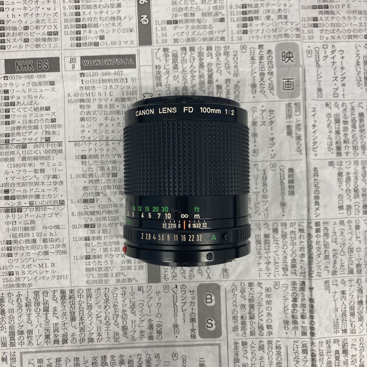 【C27】Canon FD 100mm F2 ジャンク品 レンズ