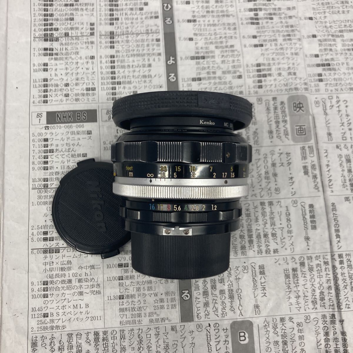 【C33】Nikon 非Ai NIKKOR-S Auto 55mm F1.2 レンズ ジャンク品