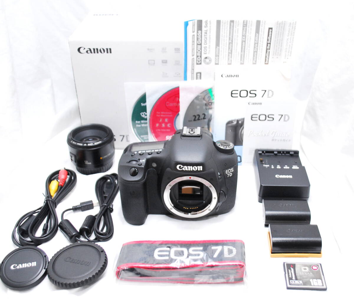 【新品級の超美品 2000ショット・豪華セット】Canon キヤノン EOS 7D EF 50mm F1.8 Ⅱ