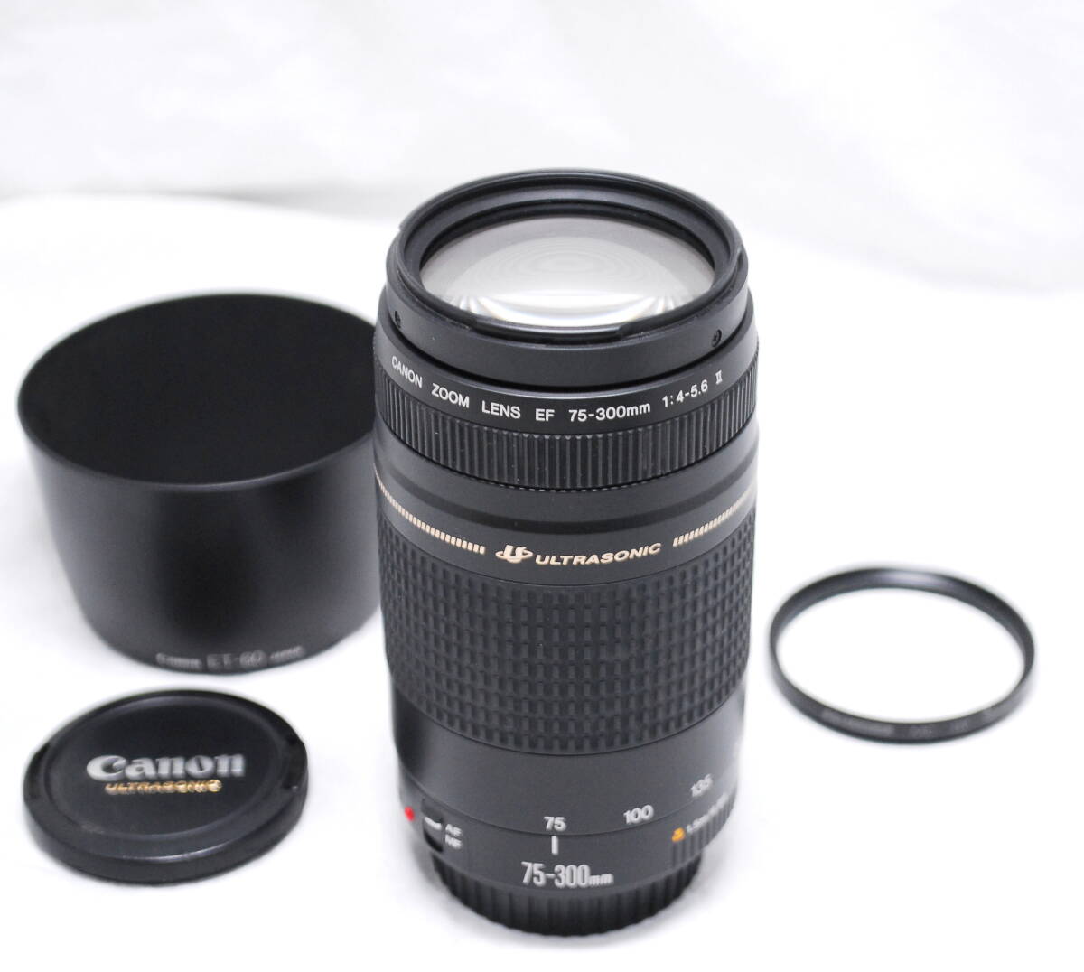 【美品・純正フード付き】Canon キヤノン EF 75-300mm F4-5.6 Ⅱ USM 