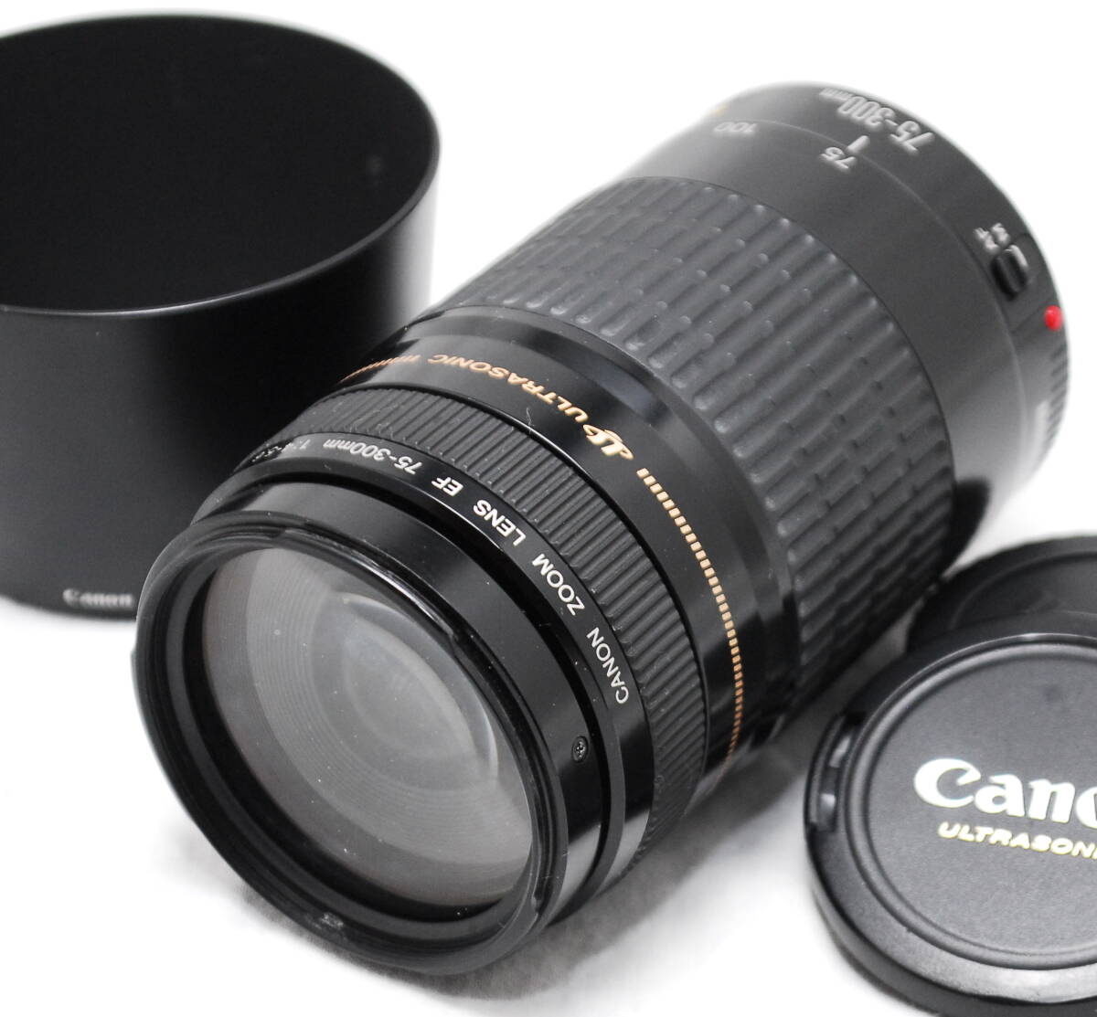【良品・純正フード付き】Canon キヤノン EF 75-300mm F4-5.6 USM　訳あり