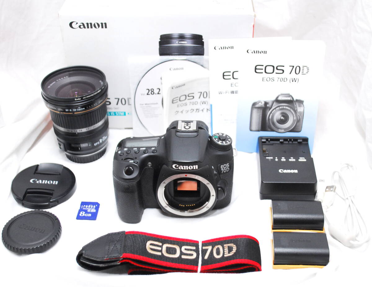 【超美品 6000ショット・豪華セット】Canon キヤノン EOS 70D EF-S 10-22mm USM