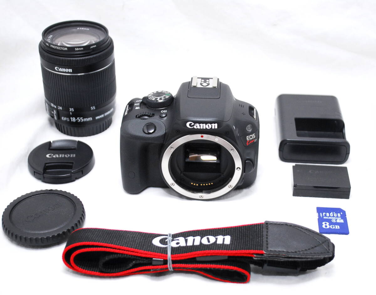 【新品級の超美品 3000ショット・SDカード付き】Canon キヤノン Kiss X7 EF-S 18-55mm IS STM