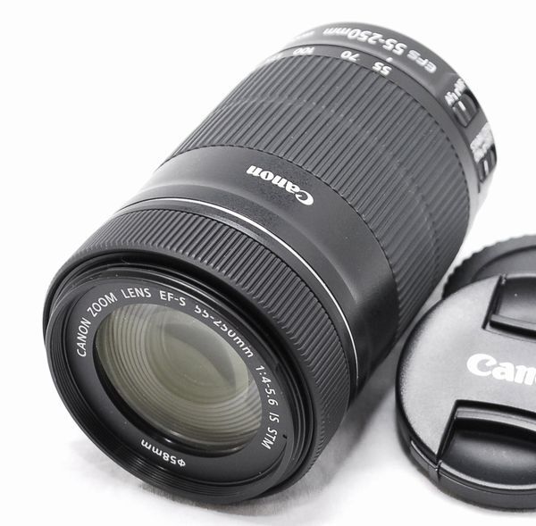 【超美品】Canon キヤノン EF-S 55-250mm F4-5.6 IS STM　訳あり