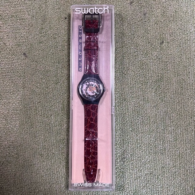 未使用保管品★swatch★スウォッチ★ブラックサークル★Black Circles★SAB102★スケルトン★1993年モデル★