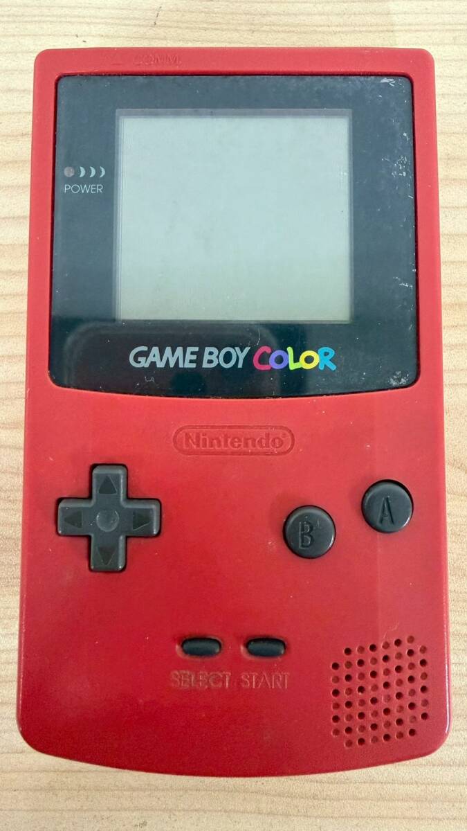 1円～【通電確認済み】NINTENDO GAME BOY COLOR CGB-001 ニンテンドー ゲームボーイカラー レッドカラー ゲーム 