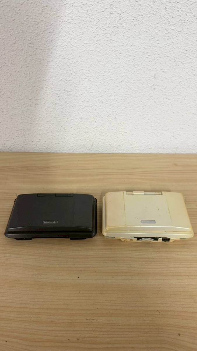 1円～【ジャンク扱い】Nintendo 任天堂 ニンテンドー DS 本体 2点まとめ 初代 NTR-001 ブラック ホワイト 通電確認済み 