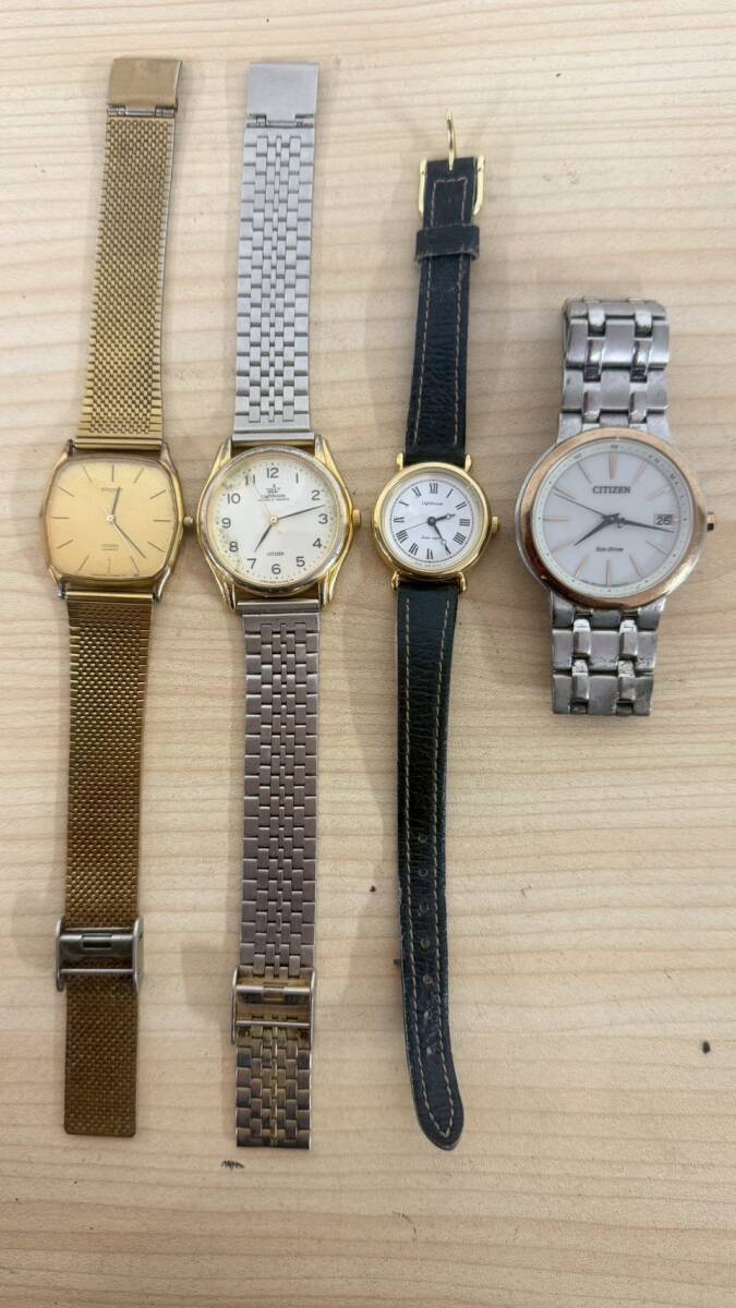 1円～【4点まとめ】CITIZEN シチズン EXCEED 2730-271017 Lighthouse 5530-F50409 3630-363582 Eco-Drive H415-S063329 HST 腕時計 現状