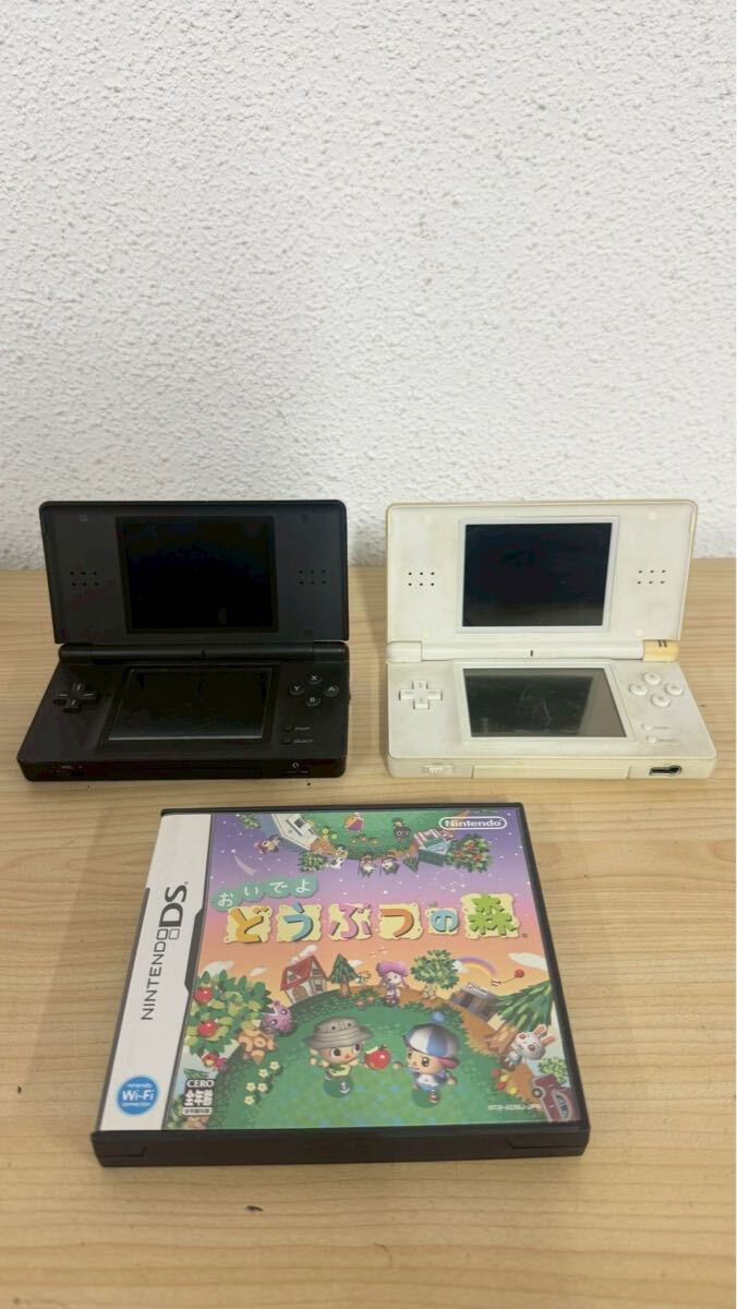 1円～【3点まとめ】Nintendo 任天堂 ニンテンドー DS Lite USG-001 本体 ホワイト ブラック ソフト付き ペン有りなし 現状保管品