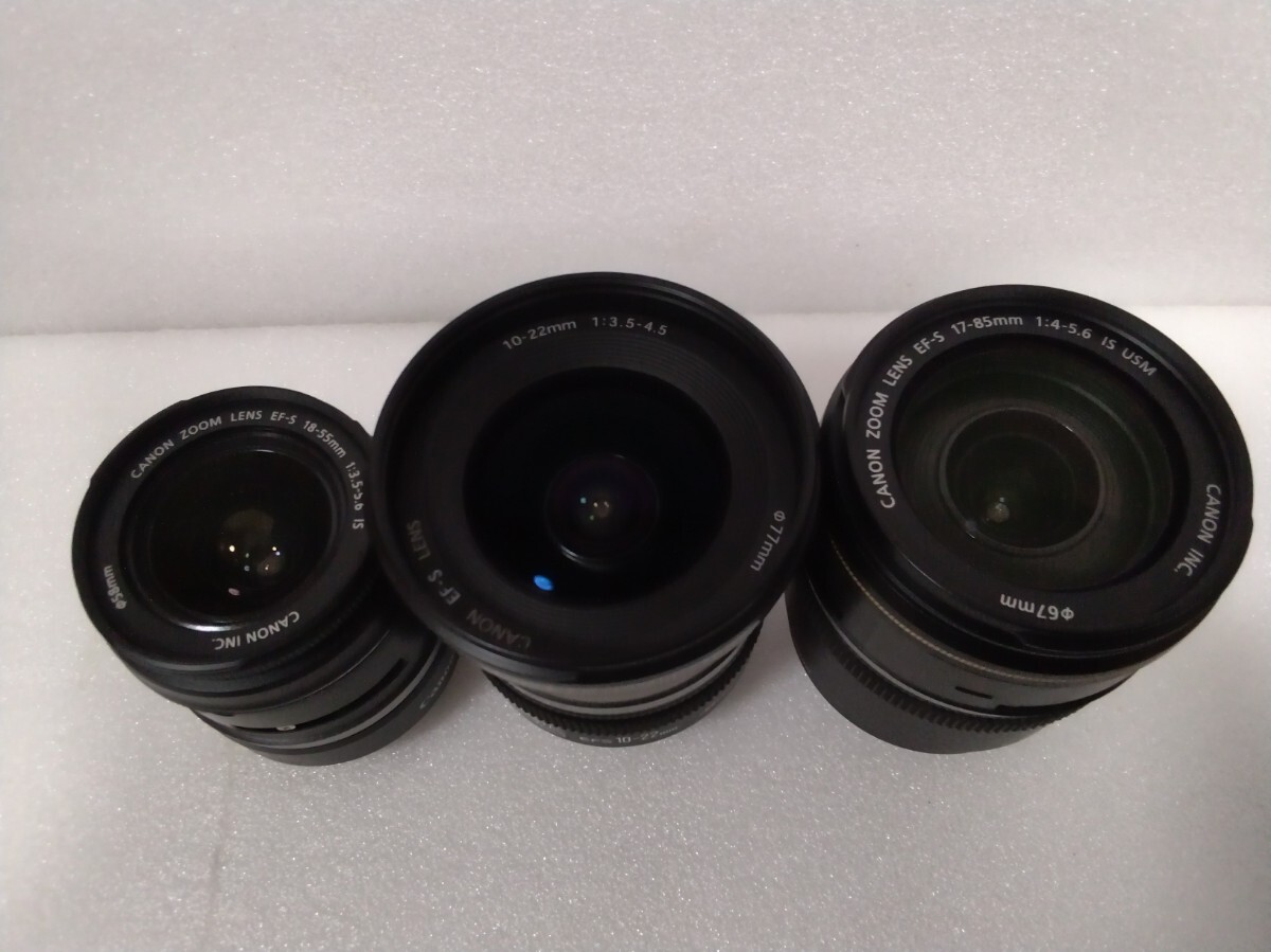☆綺麗だけどゴムリングの無いレンズ☆EF−S10-22mm F:3.5-4.5 USM/EF−S 17-85mmF:4-5.6IS USM/EF−S18-55mm F:3.5-5.6 IS