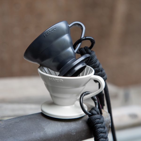 日本未発売モデル　ハリオ V60 ミニテイスティングカップ ブラック　ネックストラップ付　　