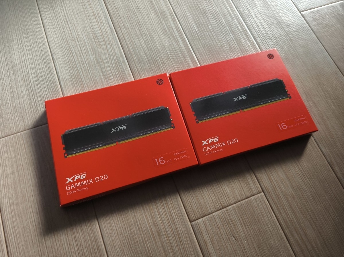 XPG GAMMIX D20 3200MHz　16GB×4枚　64GB