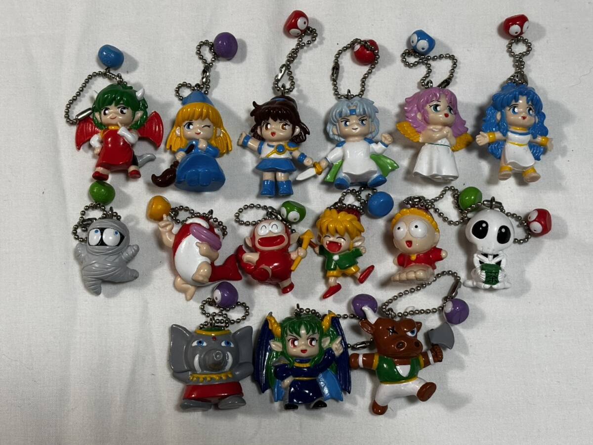 ○未使用○当時物 コンパイル ぷよぷよ フィギュア キーホルダー 15点 全長約4cm〜5cm金具部含まず レトロ ゲーム キャラクター 1995年