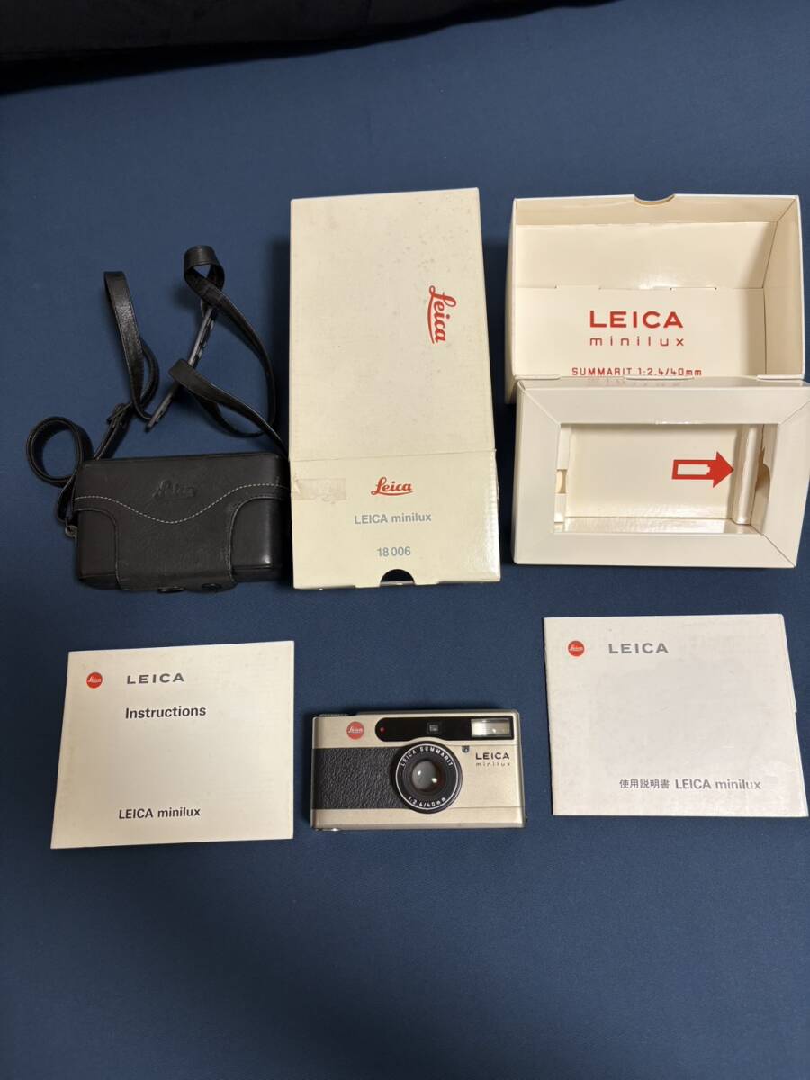 1円〜 ジャンク 動作未確認 箱付き Leica Minilux 18006 高級コンパクトフィルムカメラ ライカ ミニルックス 現状渡し A0814T260308