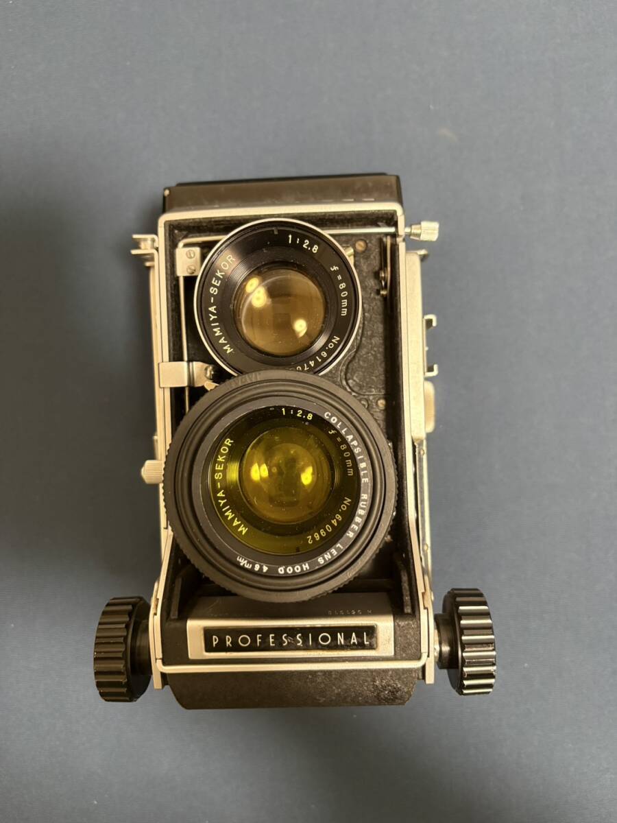 外観美品 Mamiya C33 Professional マミヤ 二眼レフ 中判カメラ 蛇腹良好 希少な名機 1円〜 売り切り
