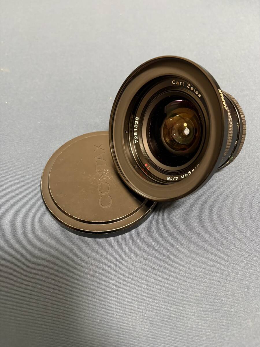 【外観並品】 CONTAX Carl Zeiss Distagon 18mm F4 MMJ コンタックス ディスタゴン 超広角 希少な銘玉 1円〜 売り切り A0627T251018