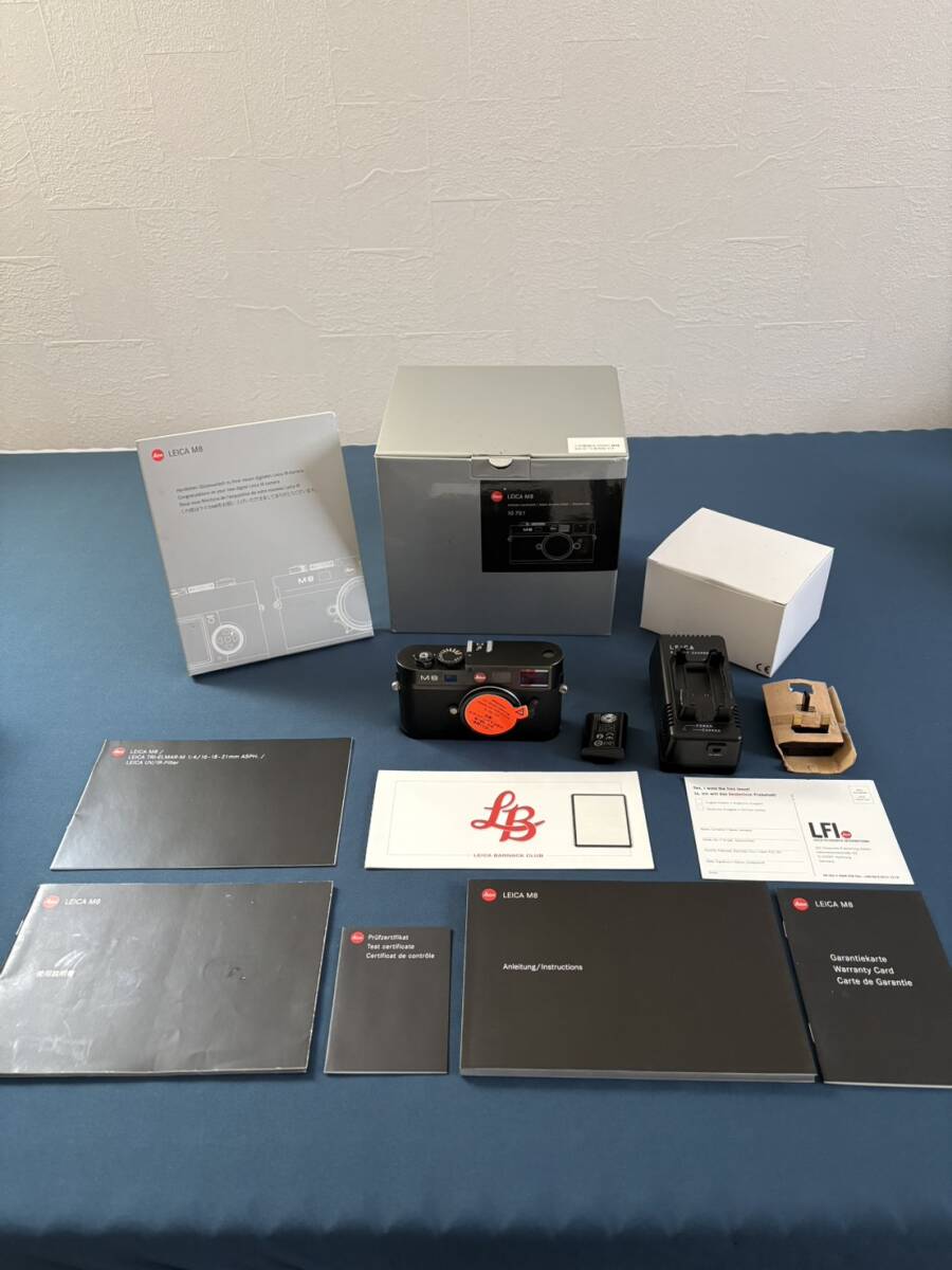 元箱・付属品多数　シャッター確認済　Leica M8 ライカ デジタルカメラ レンジファインダー ボディ ブラック 希少 1円〜 売り切り