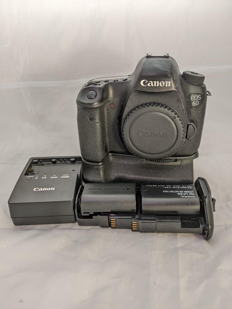 ★Canon EOS 6D　キヤノン デジタル一眼レフカメラ ボディ・バッテリーグリップBG付　#02253