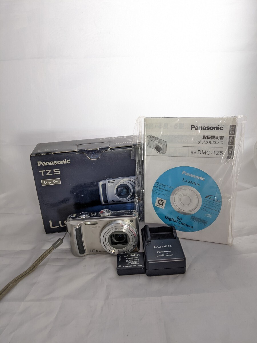 【元箱付き】パナソニック Panasonic LUMIX DMC-TZ5 付属品多数 コンパクトデジタルカメラ #03072