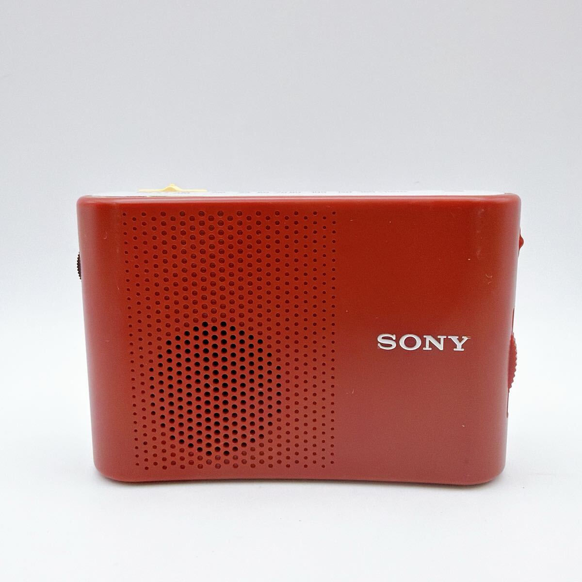 SONY ソニー AMコンパクトラジオ AM FM 赤 レッド ポータブルラジオ ICF-51 2バンドラジオ 昭和レトロ ヴィンテージ 動作未確認 ジャンク品