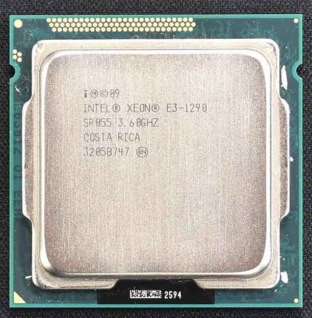 Intel Xeon E3-1290 SR055 Socket 1155 (LGA1155) Sandy Bridge (動作確認済 中古品) (管:NQ61