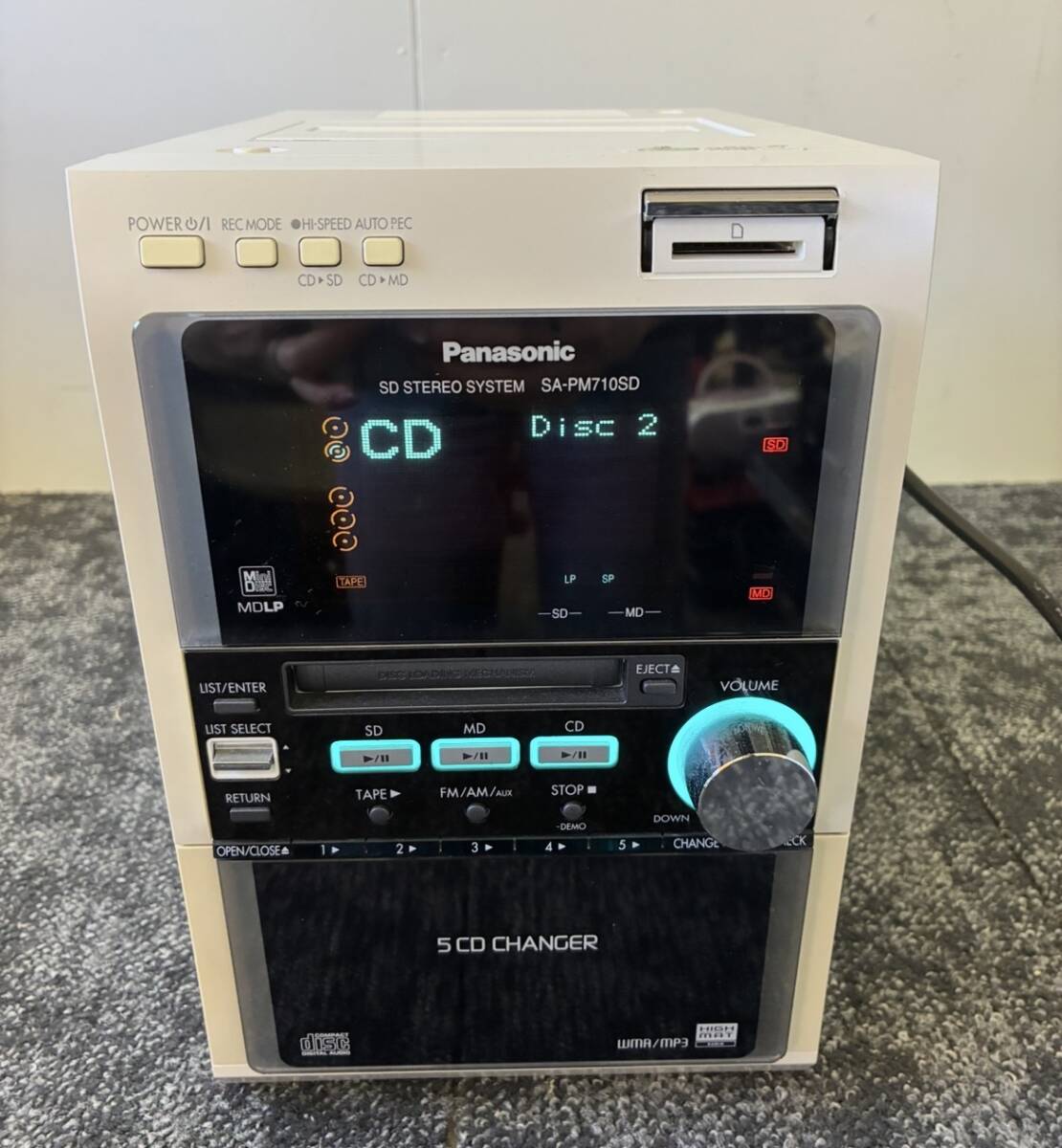 1000円スタート Panasonic SA-PM710SD パナソニック システムコンポ スピーカーなし