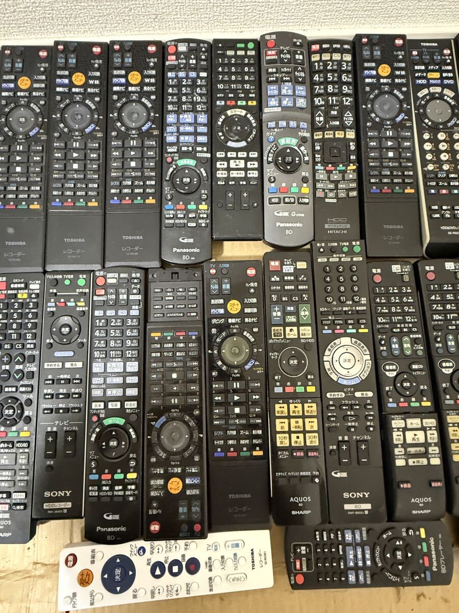 レコーダー用リモコン　 TOSHIBA SONY SHARP など　まとめ　39本