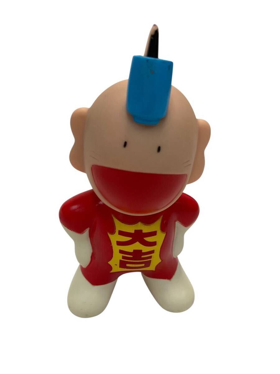 HFY103 ★良品★ バンダイ おしゃべりラッキーマン ソフビ 1994 レトロ 高さ12cm