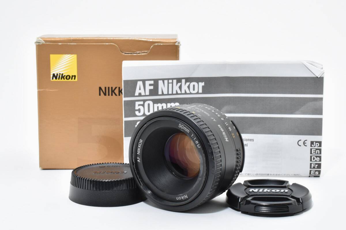 ★良品★ニコン Nikon AF NIKKOR 50mm F1.8 D 元箱付属 Y0350#H2610