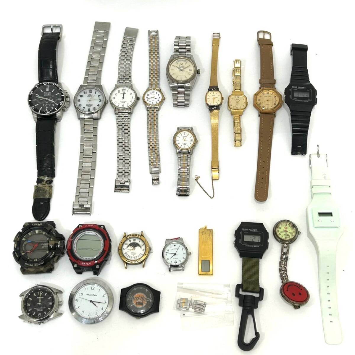 D 【1円スタート】 時計21点まとめ売り SEIKO セイコー クォーツ式腕時計 アルバ シチズン ソーラー ゴールド ステンレス ヴィンテージ