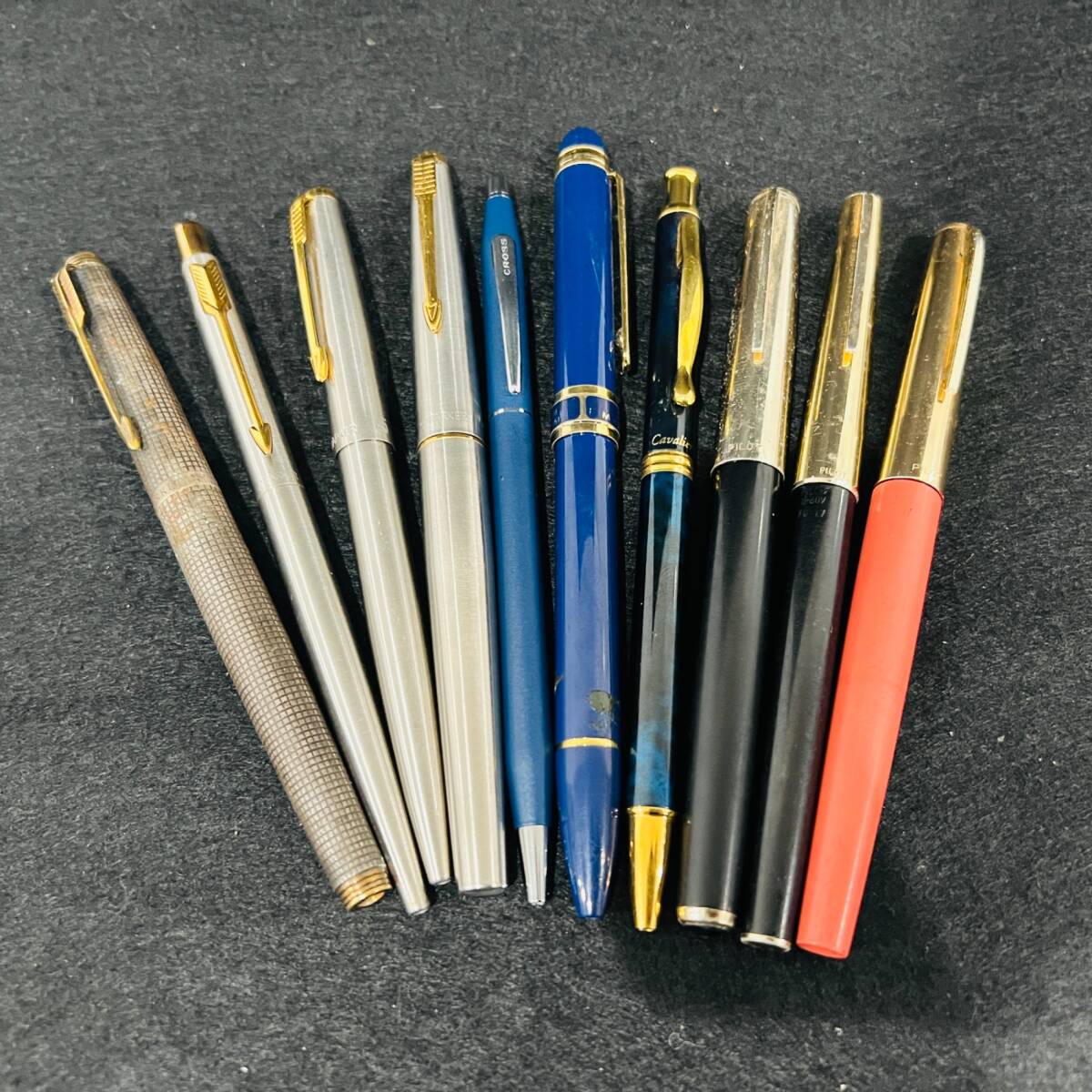 A【1円スタート】万年筆 ボールペン まとめ ゴールド 14K刻印 10点 PAKER PILOT CROSS ヴィンテージ アンティーク 筆記具