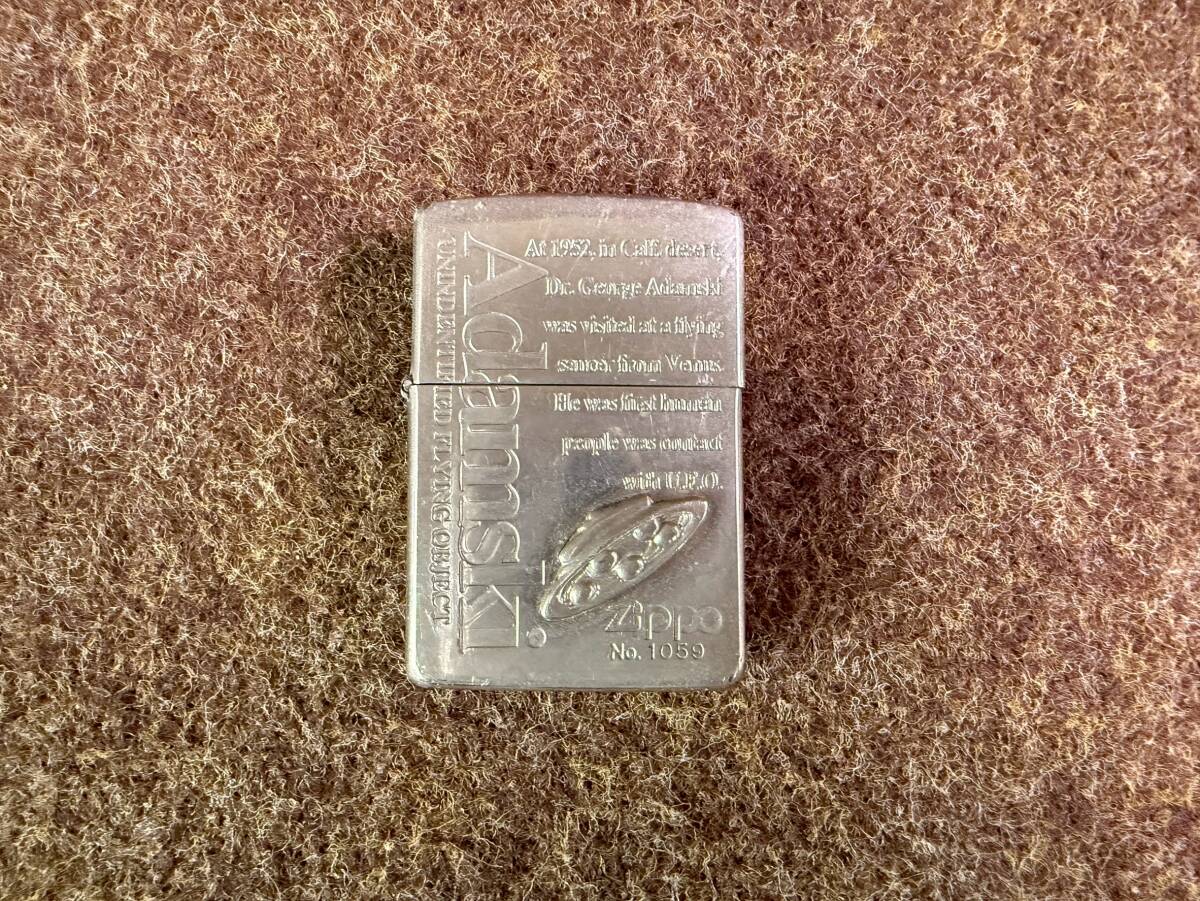 60 2F奥右 MR080312-2/アダムスキー ジッポー UFO シリアルナンバー有り 付き 限定品 1995年製?96? オイルライター Adamski レタパプラスOK