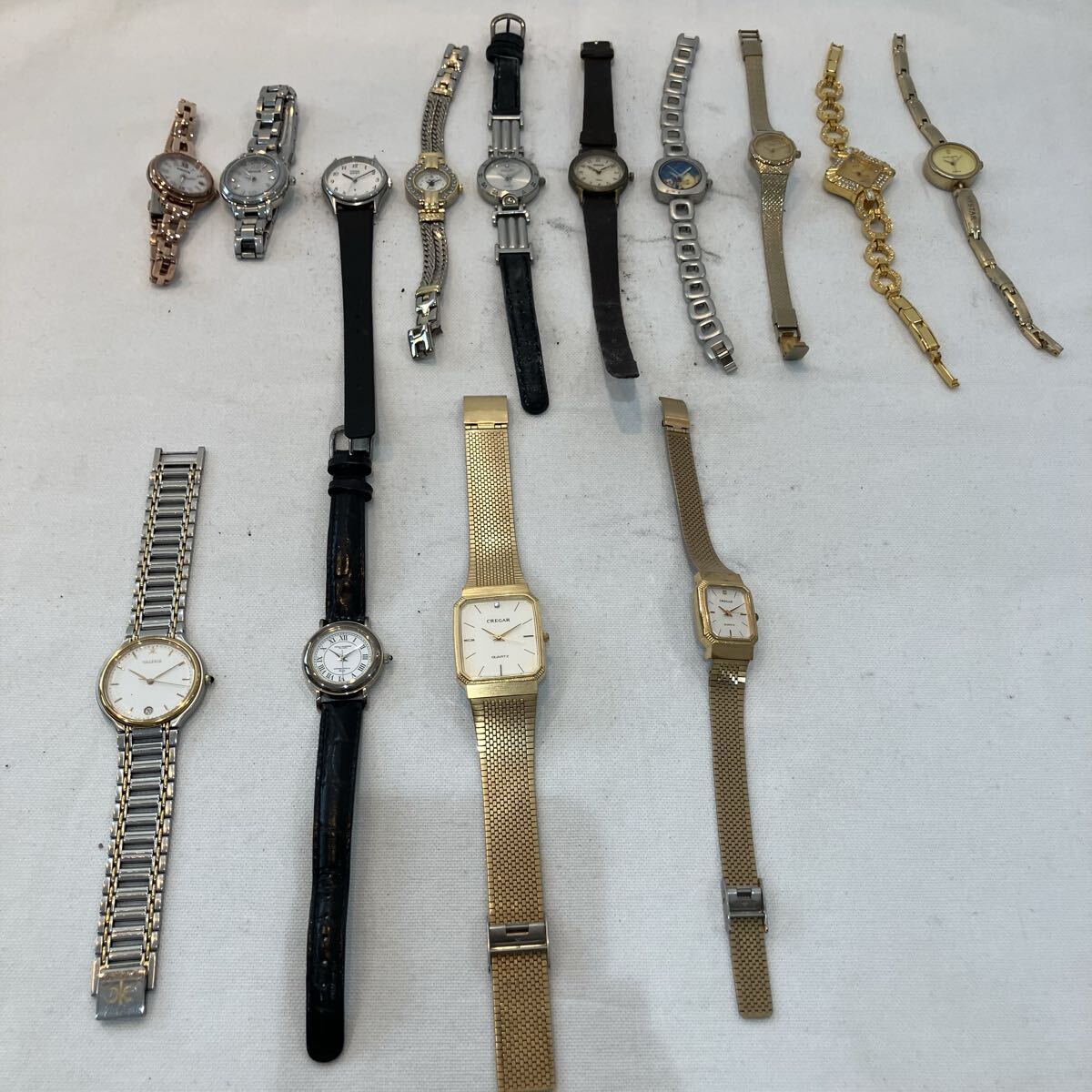T【腕時計 14本 まとめ売り】Wicca VEGA Jhonny Blues RICOH SILVER STONE VALERIE NICOLA VALENTINO CREGAR コレクション 現状品