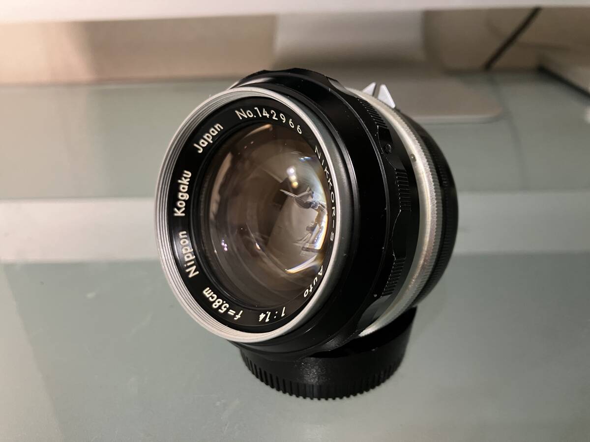 初期型 Nikon ニコン NIKKOR-S Auto f=5.8cm 1:1.4 PAT.PEND刻印品