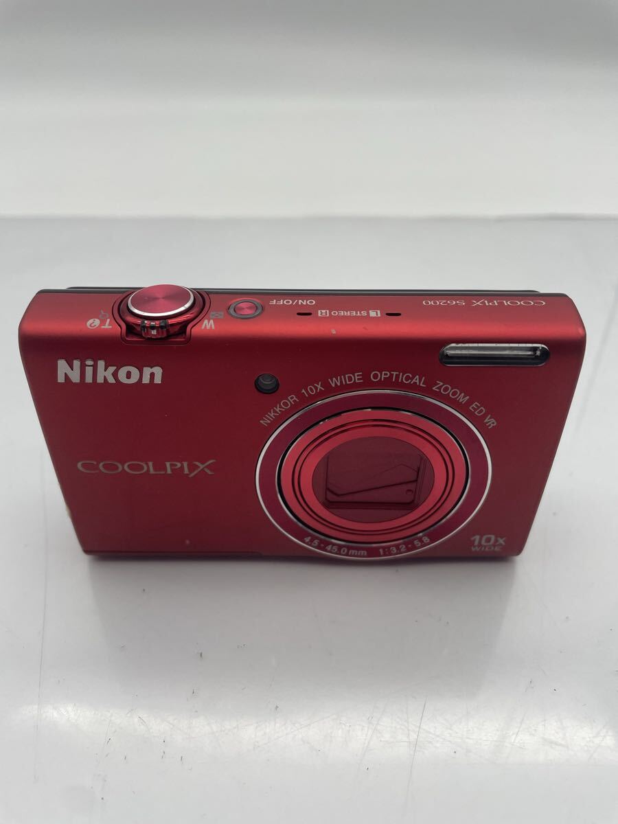 M【500円スタート】 Nikon COOLPIX S6200 ニコン クールピクス コンパクトデジタルカメラ コンデジ レッド NIKON