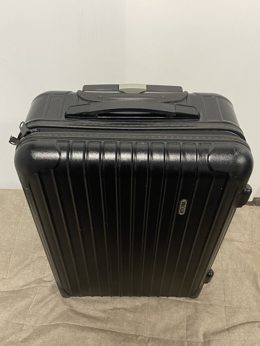 M【500円スタート】 RIMOWA Coiogne GERMANY スーツケース リモワ キャリーケース ブラック 黒 ジャンク品