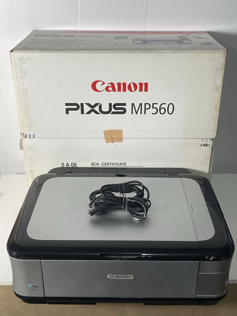 M【500円スタート】 Canon PIXUS MP560 キャノン インクジェットプリンター ピクサス プリンター 複合機 ケーブル付き 箱付き