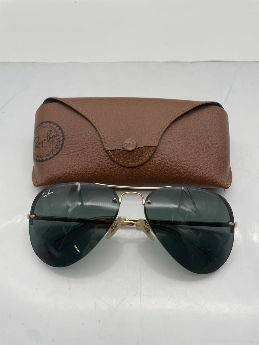 Y【500円スタート】 Ray-Ban サングラス RB3449 001/71 59 14 3N レイバン アイウェア ケース付