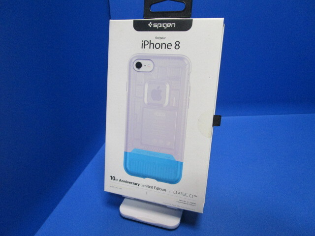 Spigen iMac G3 10周年限定版 iPhone8 iPhone 7 ケース iMac 完全再現 Classic C1 対応 耐衝撃 米軍MIL スケルトンデザインスノー
