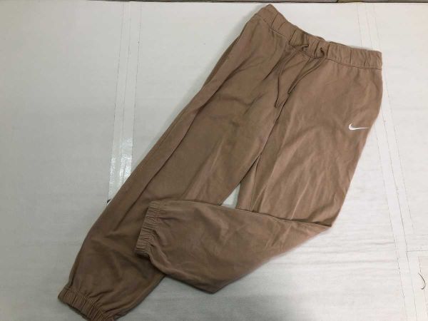 ナイキ NIKE レトロ スポーツ ストリート イージージョガーパンツ ボトムス ベージュ M レディース コットン100%