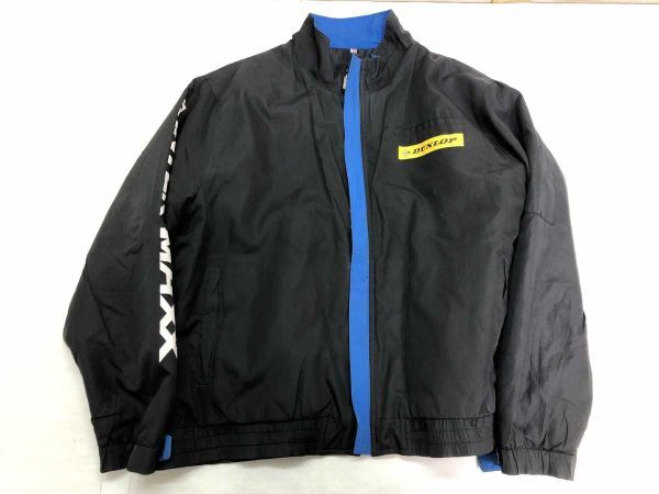 ダンロップ DUNLOP スポーツ アウトドア WINTER MAXX 比翼 ジップアップ 長袖 ブルゾン ジャケット 黒 フリー メンズ ポリエステル100%