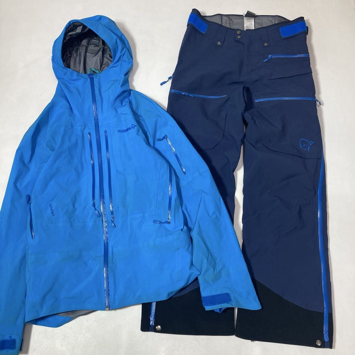 243 NORRONA ノローナ LOFOTEN GORE-TEX PRO JACKET PANTS 上下 セットアップ M スキー ウェア スノーボード プロモデル 60325A