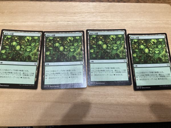 MTG　カルニの庭/Khalni Garden　NvO/DDR　土地C　4枚セット