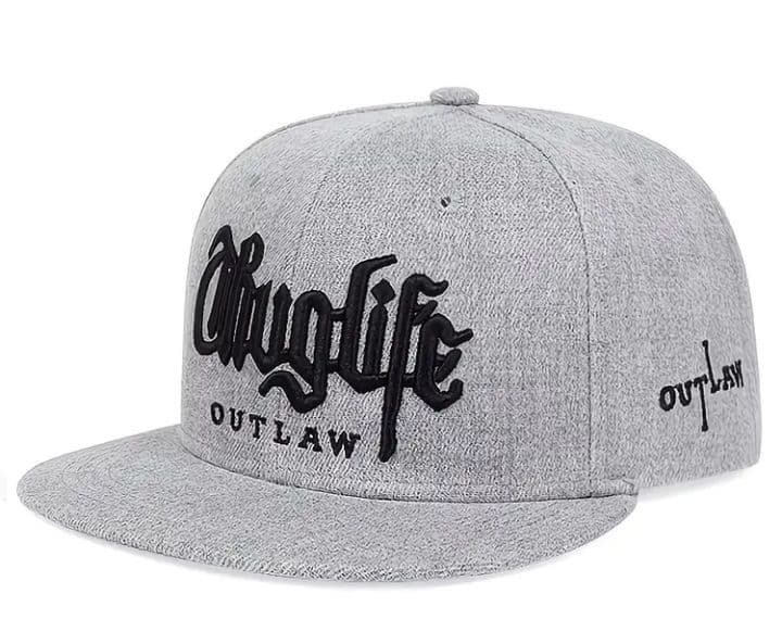 【フラットキャップ 】《ThugLife》ライトグレー●男女兼用★ストリートギア